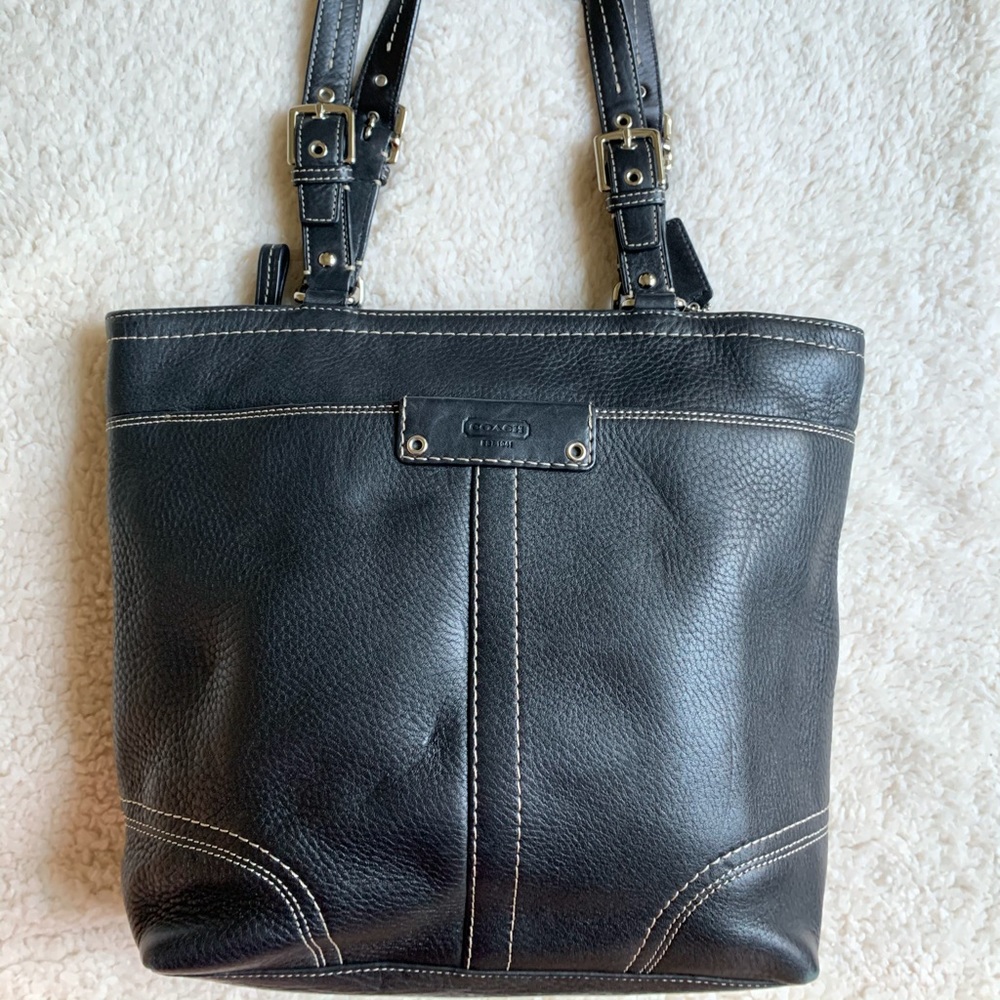 Black Leather Coach Purse